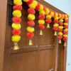 Artificial Marigold Garlands Door Toran Set - 1 Piece