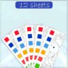 Watercolour Painting Notepad for Kids - 12 Pages, Brush Included