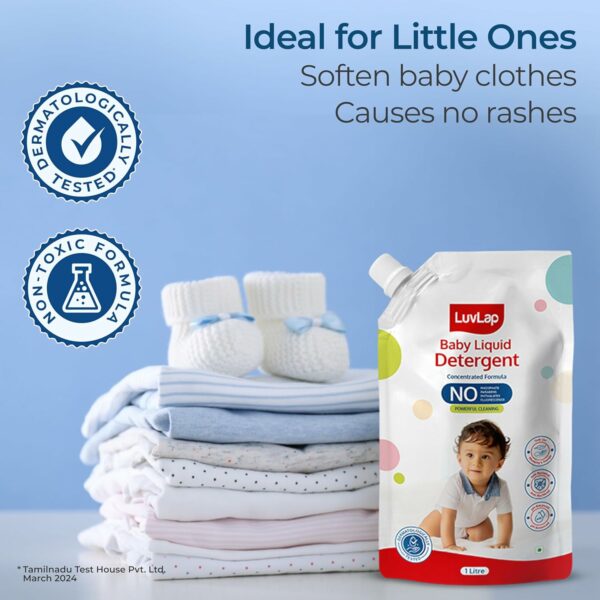 Baby Laundry Detergent Refill 1000ml - pH Balanced & Gentle - Image 3