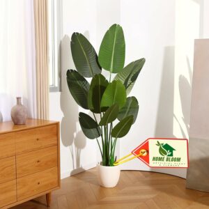 5 Feet Artificial Banana Plant - Lifelike Faux Tropical Tree