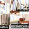 Adjustable Cotton Swing for Kids - Indoor/Outdoor Use, Safety Belt & Pillows