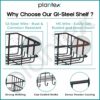 Self Adhesive Bathroom Shelf - Durable Wall Organizer