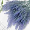 Artificial Lavender Flowers - 14.6" Faux Purple Plants (4 pcs)