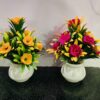 Artificial Flower Set of 4 - Durable Faux Plants for Home & Office Decor