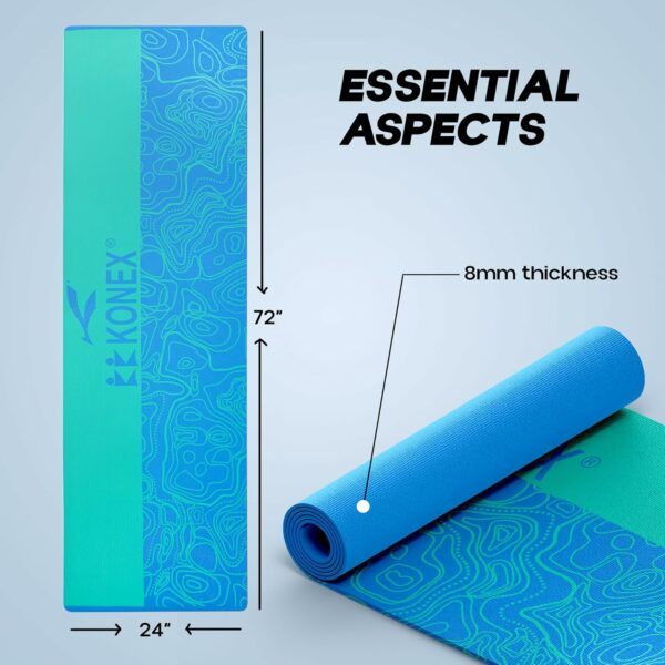 Premium 8mm TPE Yoga Mat with Carry Bag - Eco-Friendly & Anti-Slip - Image 4