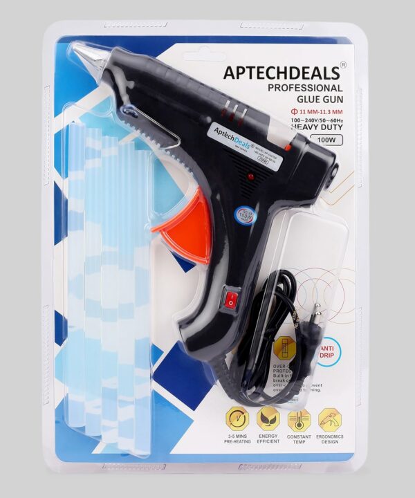 100W Glue Gun with 5 Glue Sticks - Fast & Reliable Adhesive - Image 6