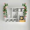 Pack of 2 Artificial Flower Vine Plants with Pots - 45 CM