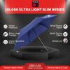 Compact Windproof Travel Umbrella - 90cm Canopy, Manual Open