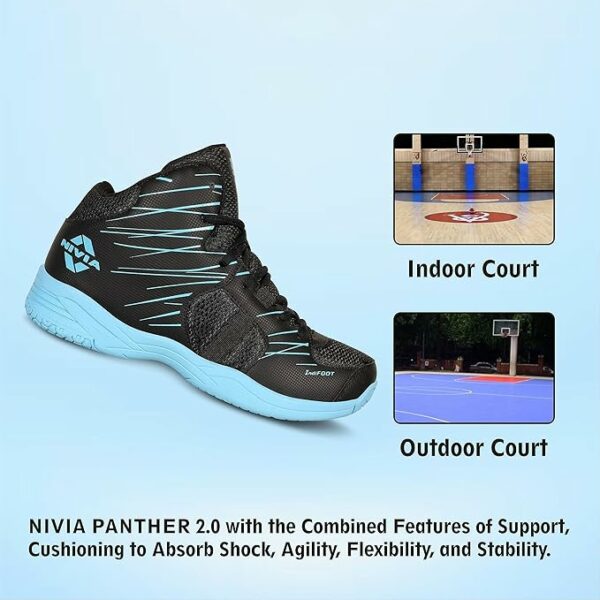 Basketball Shoes for Men with Soft Cushion EVA Insole - Image 4