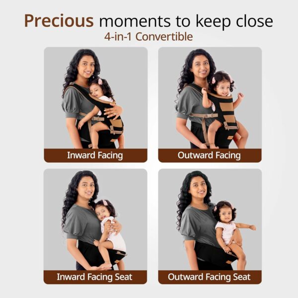 Hip Seat Baby Carrier with 4 Carry Positions for 6-24 Months - Image 3