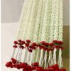 Artificial Jasmine Buds & Clustered Rose Strings - 2.5 ft, Red (6 Strings) for Festive Decor