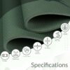 Eco-Friendly 6mm Anti Skid Yoga Mat - Army Green
