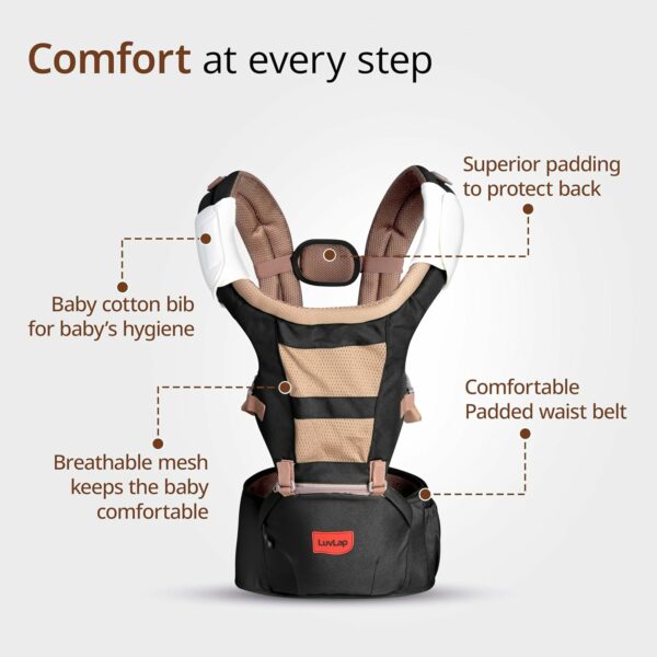 Hip Seat Baby Carrier with 4 Carry Positions for 6-24 Months - Image 6