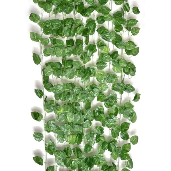 8 Feet Artificial Greenery Garlands for Home Decor - Pack of 3 - Image 2