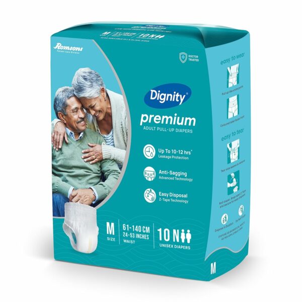 Premium Pull Up Adult Diapers - 30 Count, Medium Size - Image 4