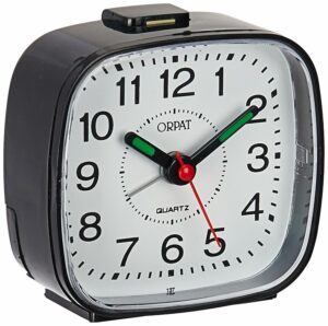 Modern Black Plastic Beep Alarm Clock - High Quality