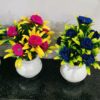 Artificial Flower Set of 4 - Durable Faux Plants for Home & Office Decor