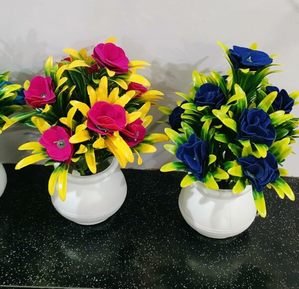 Artificial Flower Set of 4 - Durable Faux Plants for Home & Office Decor - Image 6