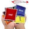 Educational Colored Bean Bags Set for Kids - 8 Pack