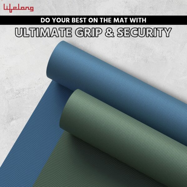 4mm Anti-Slip Yoga Mat for Home & Gym - Lightweight & Durable - Image 4