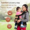Hip Seat Baby Carrier with 4 Carry Positions for 6-24 Months