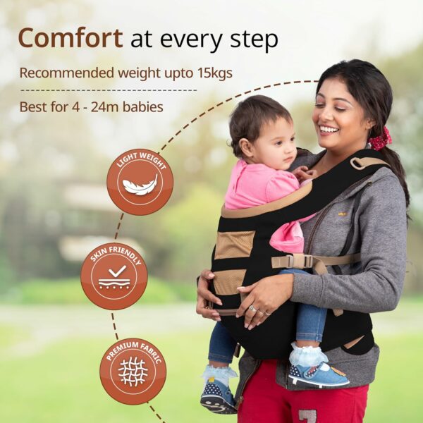 Hip Seat Baby Carrier with 4 Carry Positions for 6-24 Months - Image 4