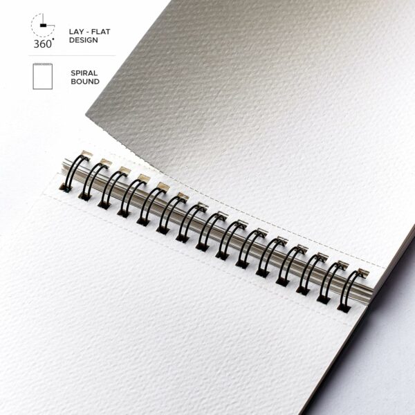 A5 Watercolour Book - 300 GSM, 24 Pages, Wiro Bound - Image 3