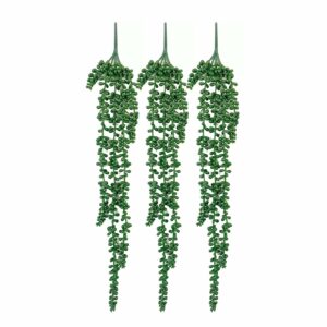 3 Pc Artificial Hanging Succulents - String of Pearls Decor