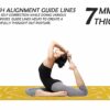Cotton Yoga Mat 7mm Thick with Guidelines for Home Workout
