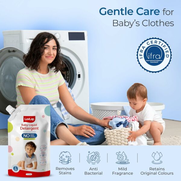 Baby Laundry Detergent Refill 1000ml - pH Balanced & Gentle - Image 2
