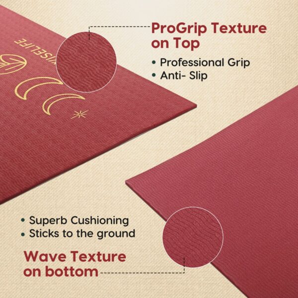 Extra Thick XL TPE Yoga Mat with Strap for All Workouts - Image 4