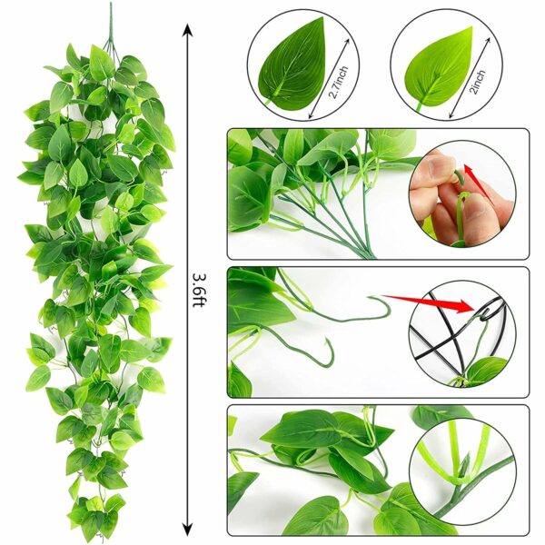 Artificial Ivy Hanging Plant Garland - 110 cm Greenery Decor - Image 2
