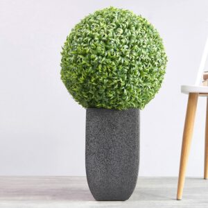 Mini Vanilla Ball Topiary - Artificial Shrub for Home Decor