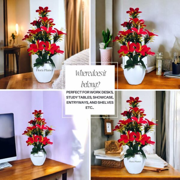 Big Size Artificial Flower Pot for Home & Office Decor - Image 3