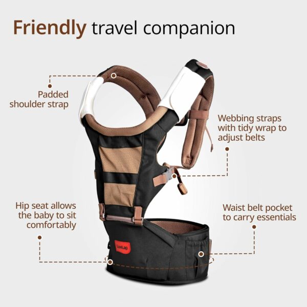 Hip Seat Baby Carrier with 4 Carry Positions for 6-24 Months - Image 2