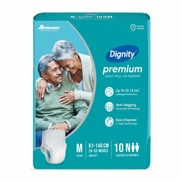 Premium Pull Up Adult Diapers - 30 Count, Medium Size - Image 2