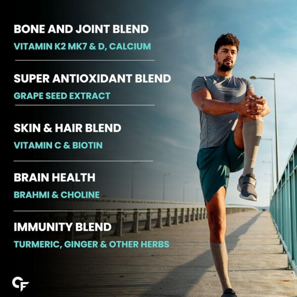 Multivitamin Tablet for Men with Probiotics & Ginseng - 180 Veg Tablets - Image 6