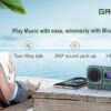 Portable 5W FM Radio with Bluetooth, USB, TF Card, LCD Display