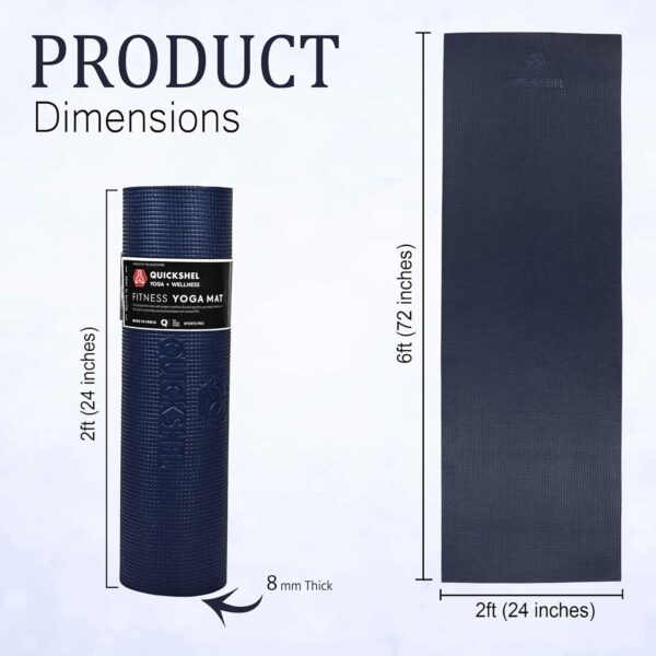 Extra Thick 8mm Yoga Mat - Non-Slip, Eco-Friendly, Lightweight - Image 4