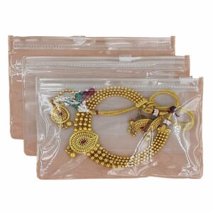 Pack of 25 Multipurpose Zip Lock Pouches for Storage & Travel - 5x7 Inch
