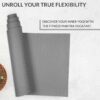Eco-Friendly 4mm Anti-Slip Yoga Mat with Carrying Strap - Grey