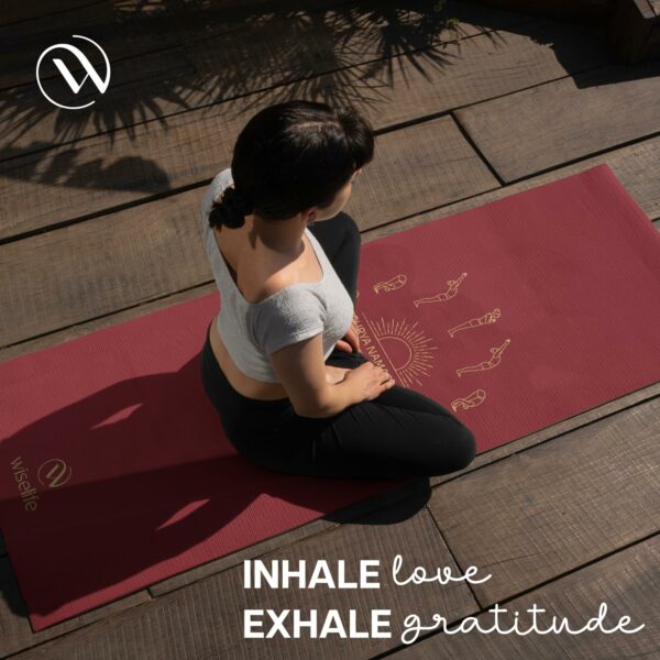 Extra Thick 6MM Printed Yoga Mat with Carry Strap - Eco-Friendly - Image 6