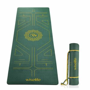 Tru Alignment Yoga Mat with Carry Strap - Extra Thick & Large