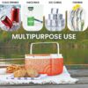 Super Chill 2.06L Insulated Ice Pail with Handle - Orange