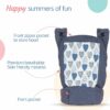 Adore Baby Carrier - 2 Carry Positions, Ergonomic Design, 4-24 Months, Grey
