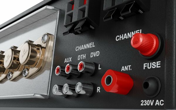 Professional 4 Channel PA Amplifier with Bluetooth & USB Input - Image 5