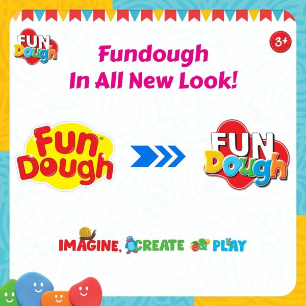 Fun Pack of 12 Colorful Dough Tubs for Kids 3+ - Image 6