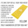 Cotton Yoga Mat 7mm Thick with Guidelines for Home Workout