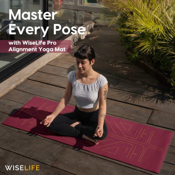 Extra Wide Non-Slip Yoga Mat with Carry Strap - 6mm Thick - Image 5
