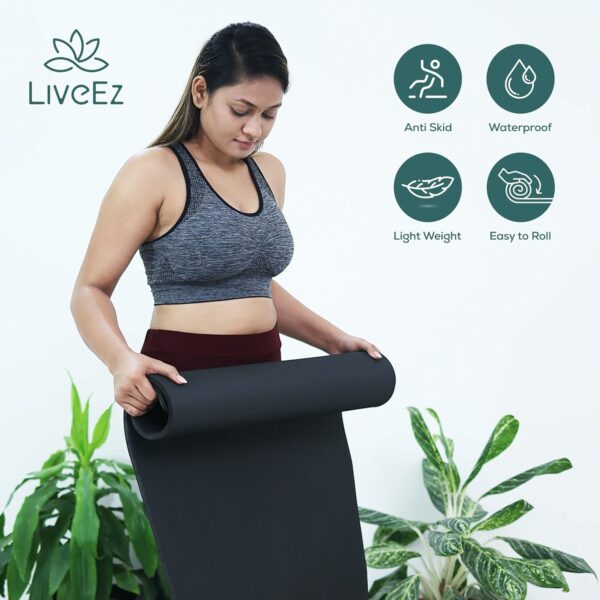 Anti-Skid Lightweight EVA Yoga Mat with Carry Bag for Men and Women - Image 4